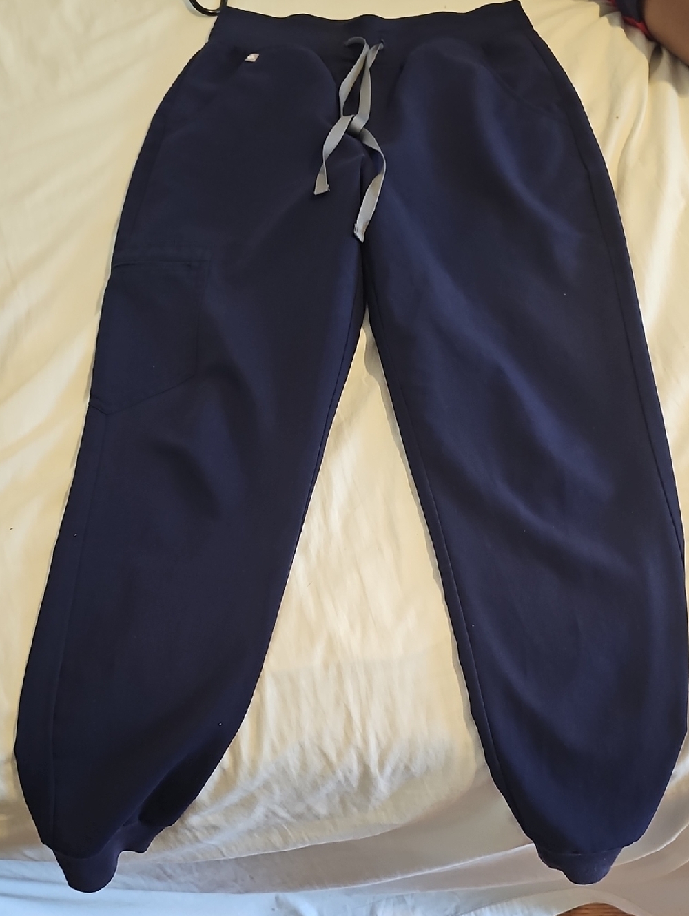 Figs Navy Blue Scrub Pants Zamora High Waisted Size Small-regular
